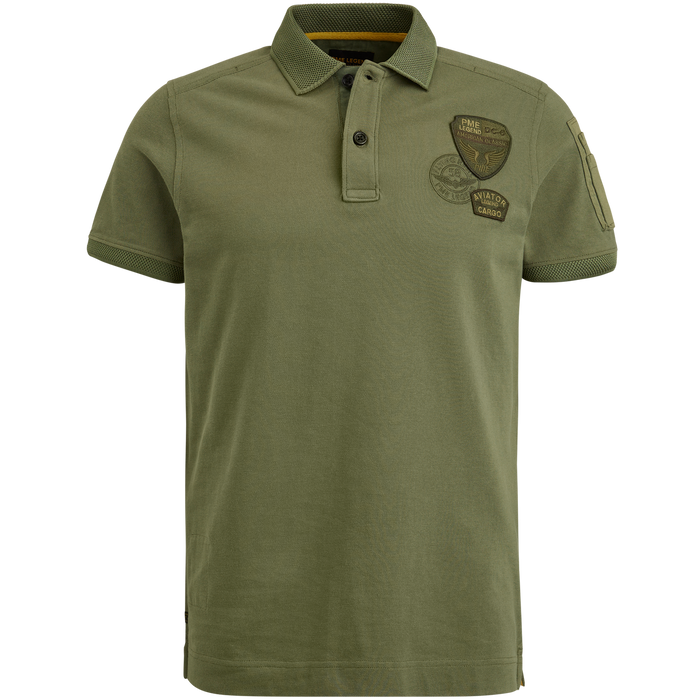 PME Legend Herren Poloshirt  FINE PIQUE SOLID - Regular Fit