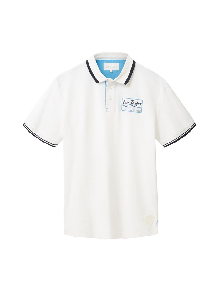 Tom Tailor Herren Poloshirt ROUGH SLUB - Regular Fit