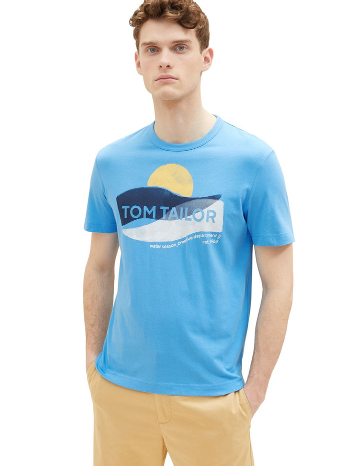 Tom Tailor Herren T-Shirt WATER SEASON - Regular Fit
