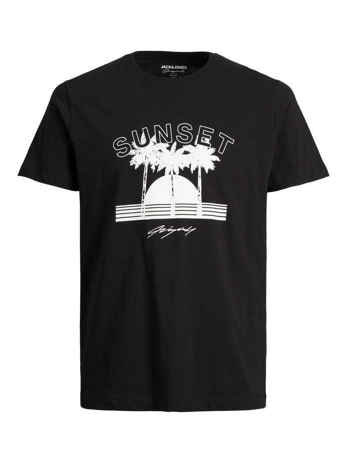 Jack & Jones Herren Rundhals T-Shirt  JORTULUM UV- Regular Fit