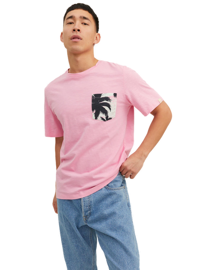 Jack & Jones Herren Rundhals T-Shirt JORTULUM POCKET - Regular Fit