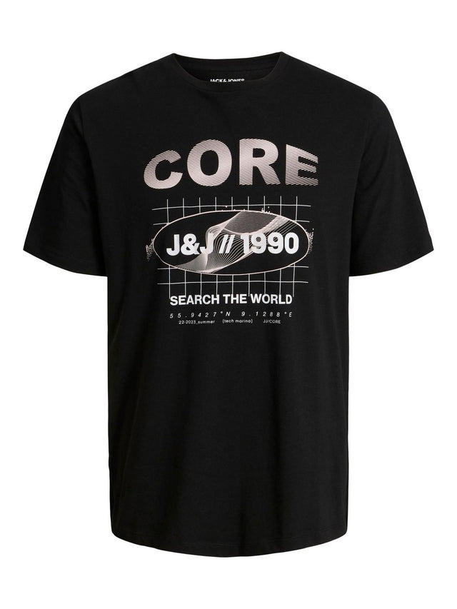 Jack & Jones Herren Rundhals T-Shirt JCOBOOSTER - Regular Fit