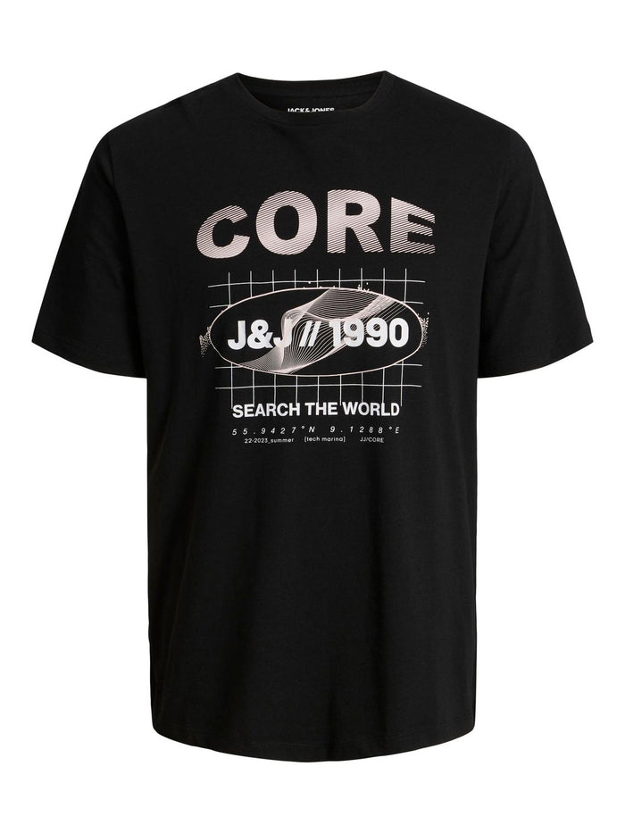 Jack & Jones Herren Rundhals T-Shirt JCOBOOSTER - Regular Fit