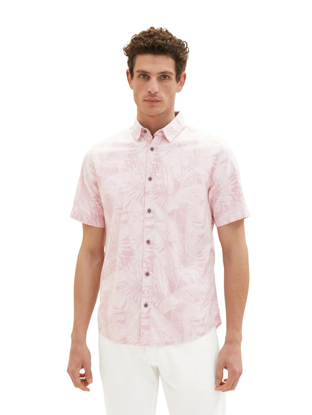 Tom Tailor Herren Poloshirt PALM PRINT - Regular Fit