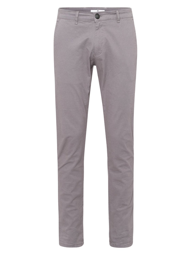 Cross Jeans Herren SLIM TAPERED CHINO Hose - Tapered Fit - Grau