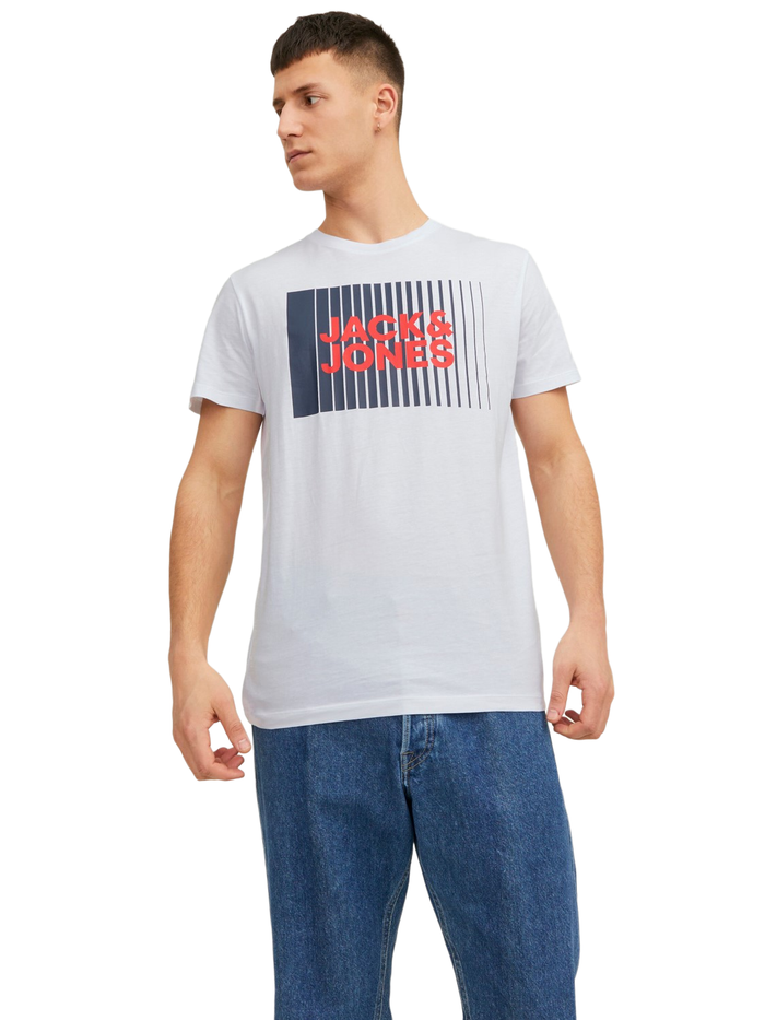 Jack & Jones Herren Rundhals T-Shirt JJECORP LOGO - Regular Fit