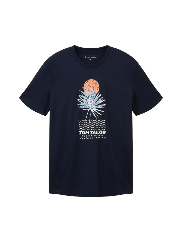 Tom Tailor Herren T-Shirt PRINTED - Regular Fit