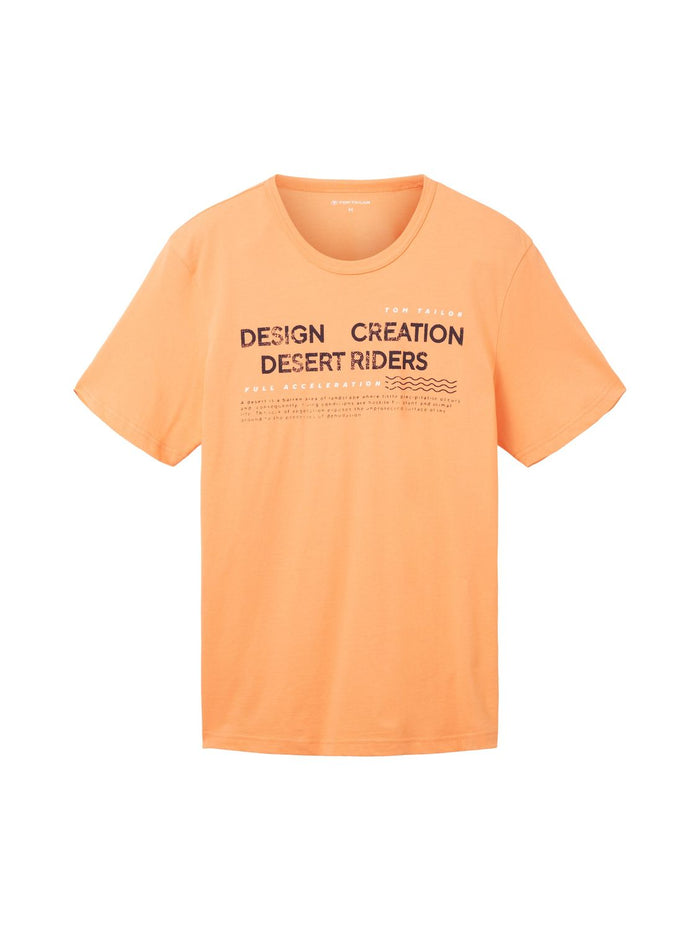 Tom Tailor Herren T-Shirt WORDING LOGO - Regular Fit