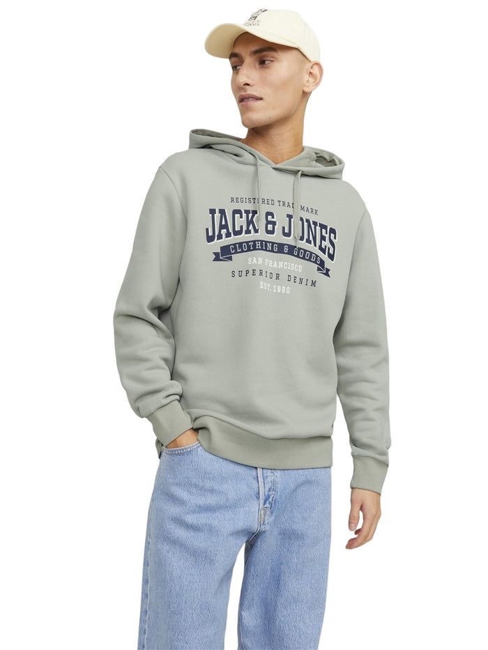 Jack & Jones Herren Hoodie Kapuzenpullover JJELOGO - Regular Fit