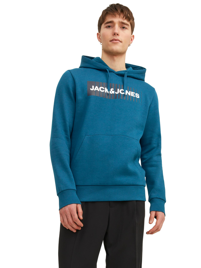 Jack & Jones Herren Hoodie Kapuzenpullover JJECORP LOGO - Regular Fit
