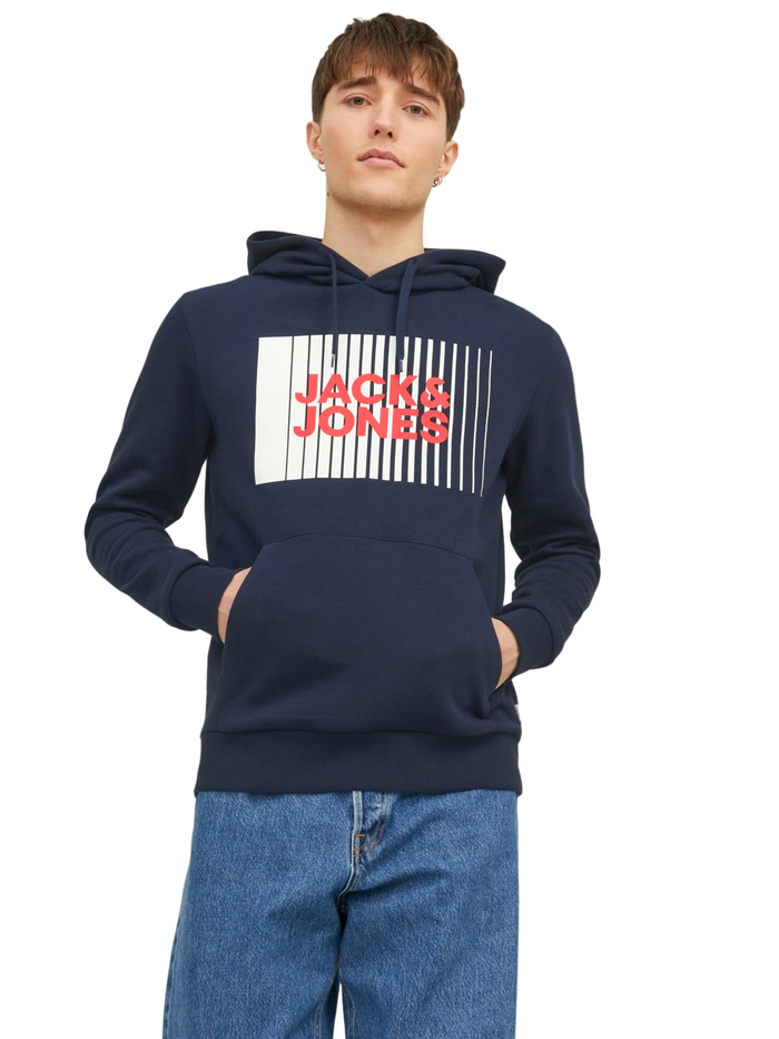 Jack & Jones Herren Hoodie Kapuzenpullover JJECORP LOGO - Regular Fit