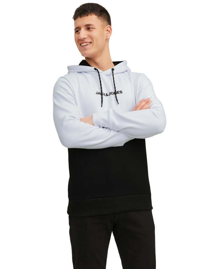 Jack & Jones Herren Hoodie Kapuzenpullover JJEREID BLOCKING - Regular Fit
