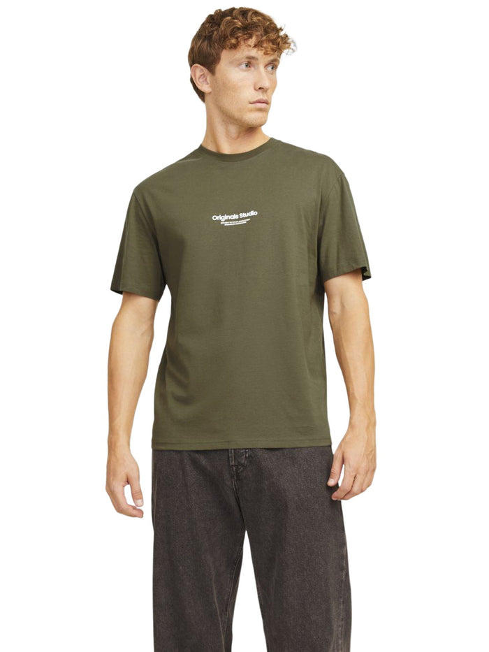 Jack & Jones Herren Rundhals T-Shirt JORVESTERBRO - Regular Fit