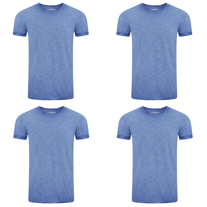 riverso Herren Basic T-Shirt RIVMatteo Regular Fit 4er Pack