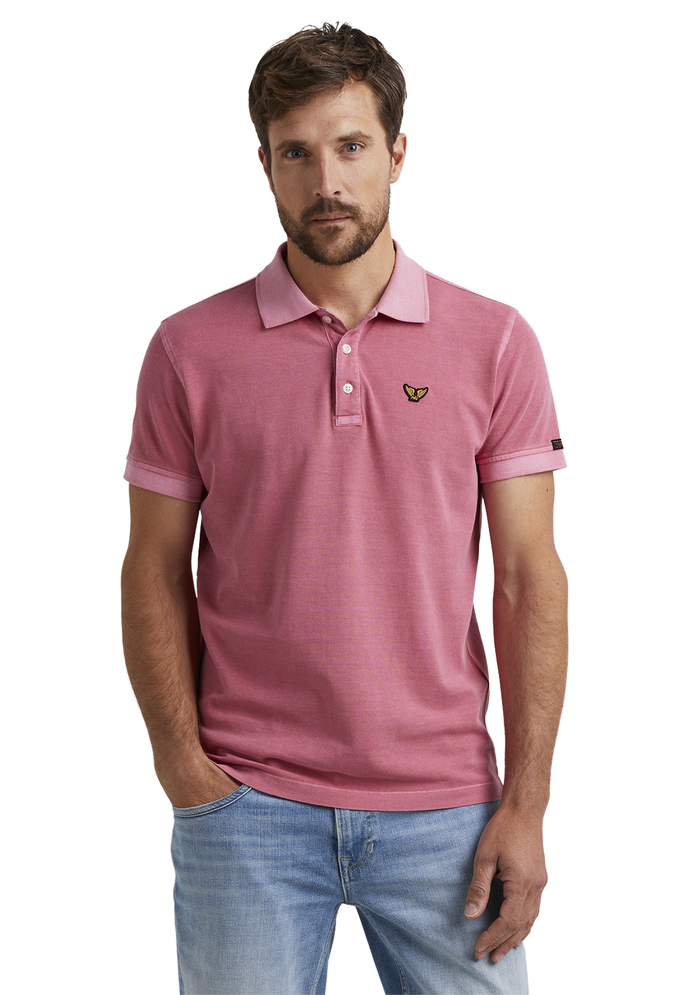 PME Legend Herren Poloshirt PIQUE GARMENT DYE - Regular Fit