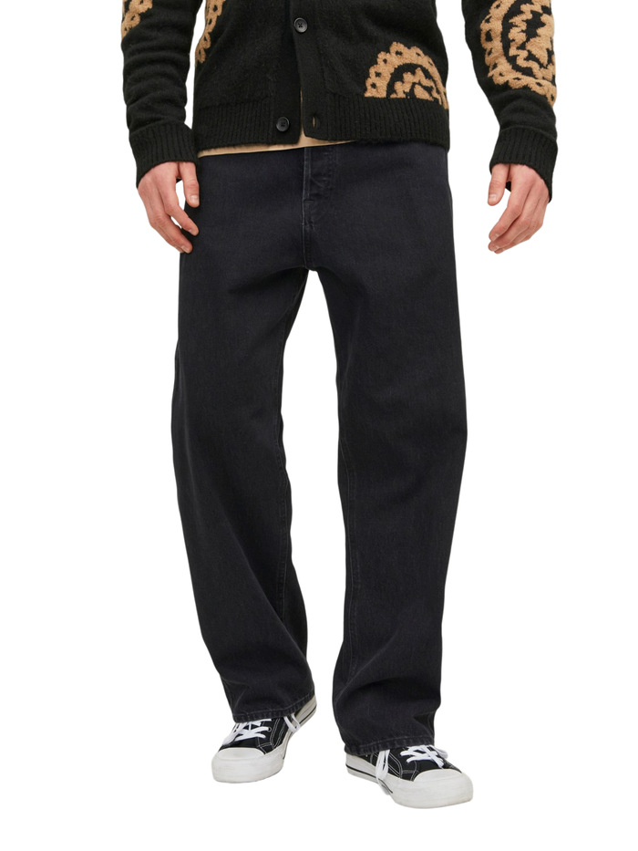 Jack & Jones Herren Jeans  JJIALEX JJORIGINAL SBD 306 - Baggy Fit - Schwarz - Black Denim