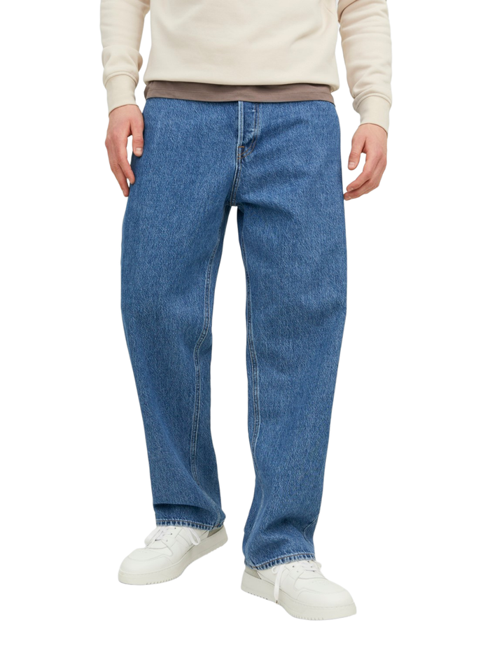 Jack & Jones Herren Jeans  JJIALEX JJORIGINAL SBD 301 - Baggy Fit - Blau - Blue Denim
