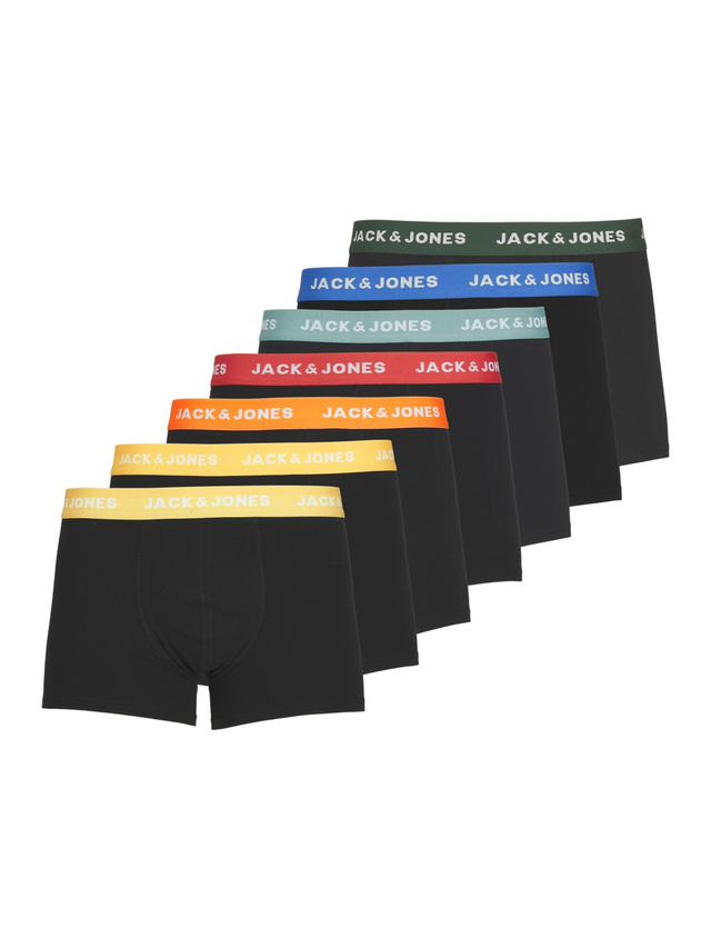 Jack & Jones Herren Boxershort JACVITO SOLID TRUNKS 7er Pack