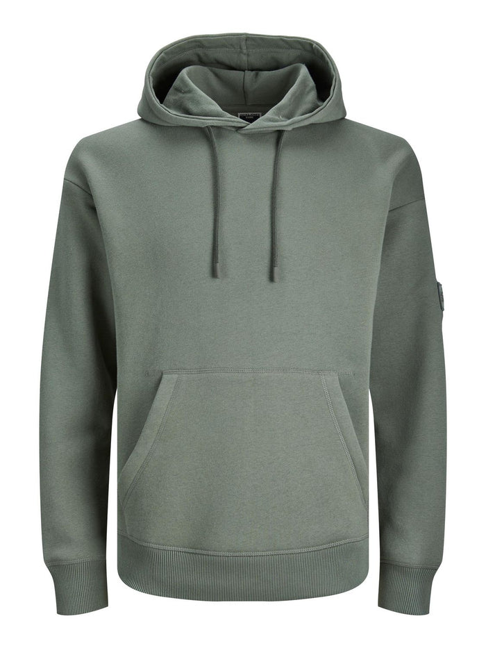 Jack & Jones Herren Kapuzenpullover Hoodie JCOCLASSIC TWILL - Relaxed Fit