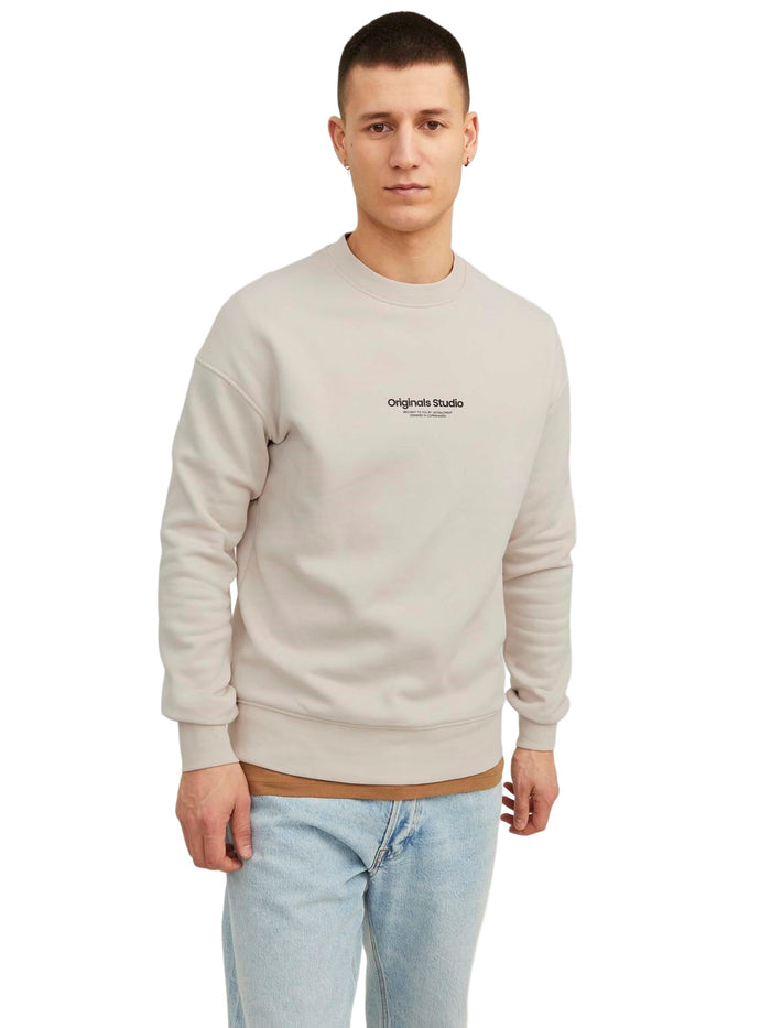 Jack & Jones Herren Rundhals Pullover JORVESTERBRO - Relaxed Fit