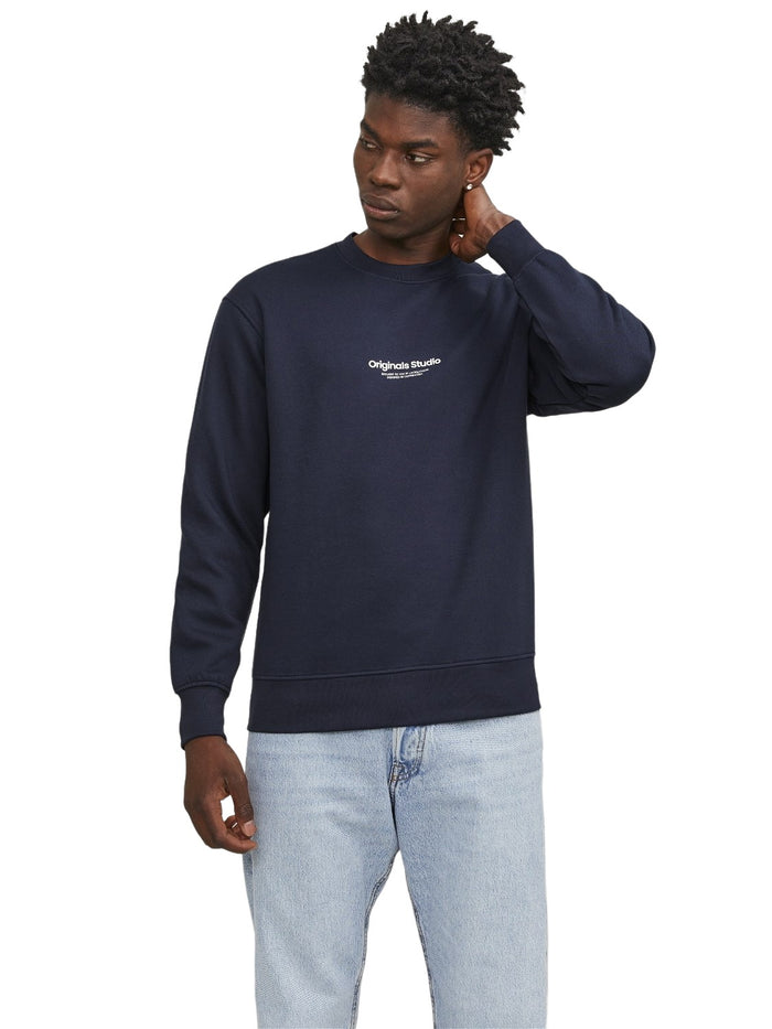 Jack & Jones Herren Rundhals Pullover JORVESTERBRO - Relaxed Fit