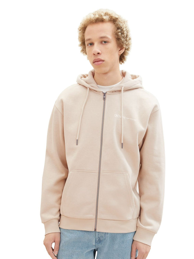 Tom Tailor Denim Herren Zip Hoodie Kapuzenpullover FULLZIP - Regular Fit