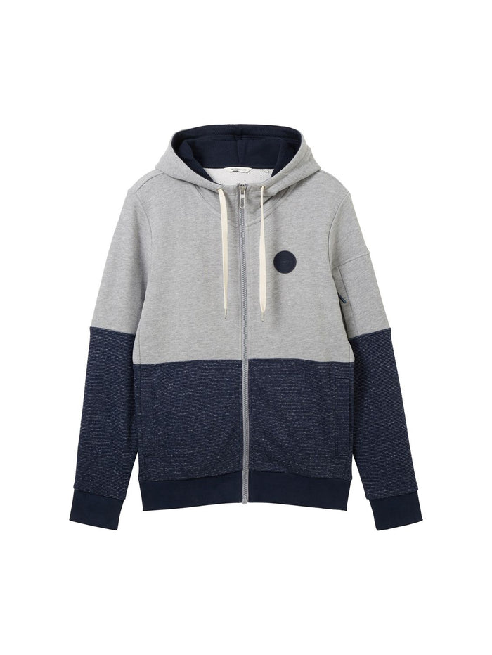 Tom Tailor Herren Kapuzenpullover Hoodie FINE STRIPED - Regular Fit