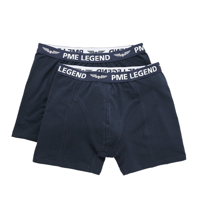 PME Legend Herren Boxershort BASIC COTTON ELASTAN 2er Pack Schwarz Blau