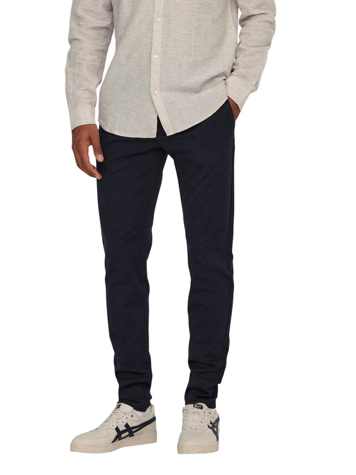 Only & Sons Herren Chino Hose ONSMARK 0209 - Slim Fit - Olive