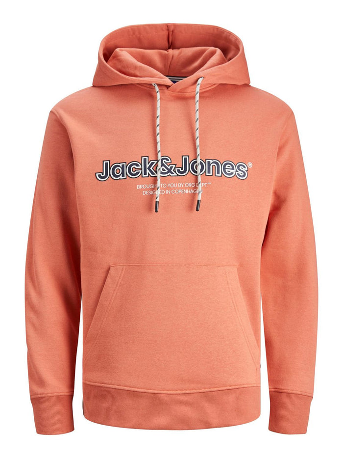 Jack & Jones Herren Hoodie Kapuzenpullover JORLAKEWOOD- Relaxed Fit