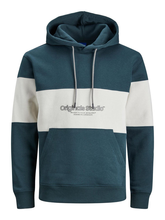 Jack & Jones Herren Hoodie Kapuzenpullover JORLAKEWOOD- Relaxed Fit