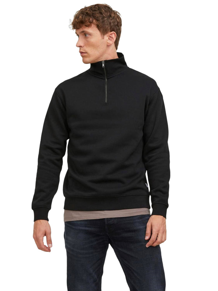 Jack & Jones Herren Stehkragen Pullover JJEBRADLEY - Relaxed Fit