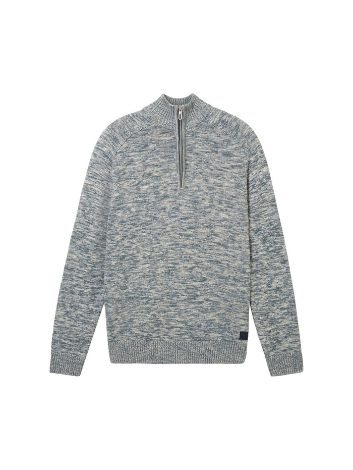Tom Tailor Herren Stehkragen Pullover KNITTED TROYER - Regular Fit
