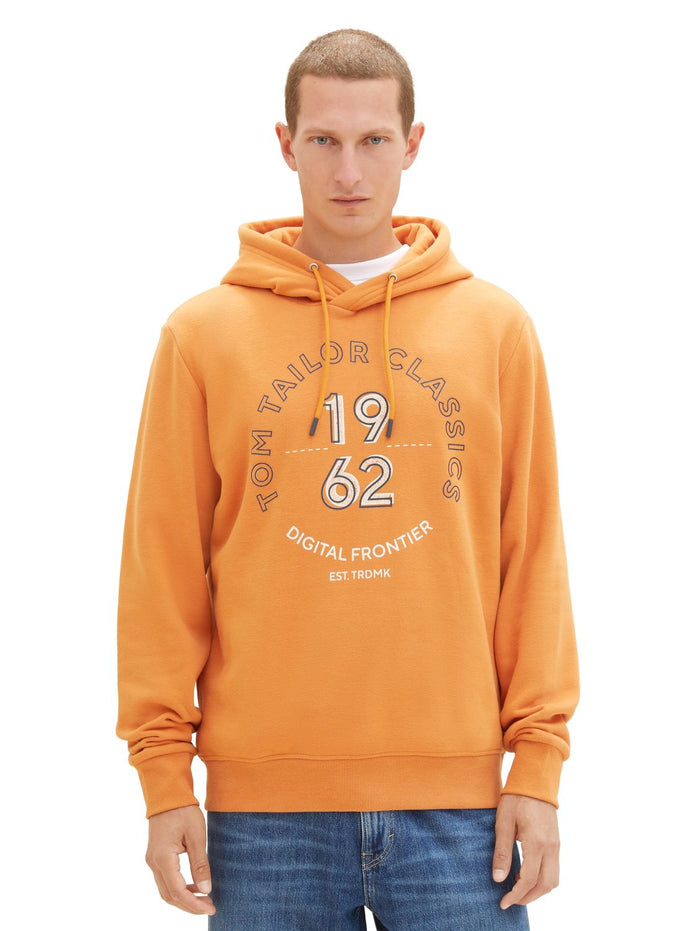 Tom Tailor Herren Kapuzenpullover PRINTED - Regular Fit