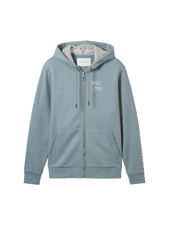 Tom Tailor Herren Kapuzenpullover ZIP BASIC - Regular Fit