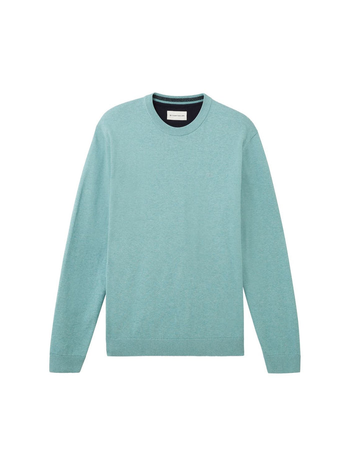 Tom Tailor Herren Rundhals Pullover BASIC CREWNECK KNIT - Relaxed Fit