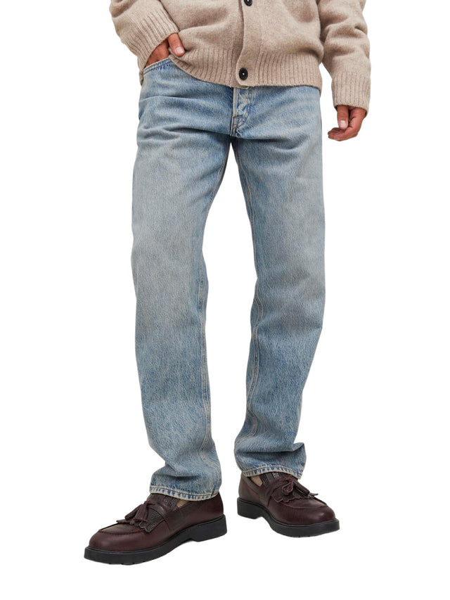 Jack & Jones Herren Jeans JJICHRIS JJORIGINAL SBD 333 - Relaxed Fit - Blau - Blue Denim