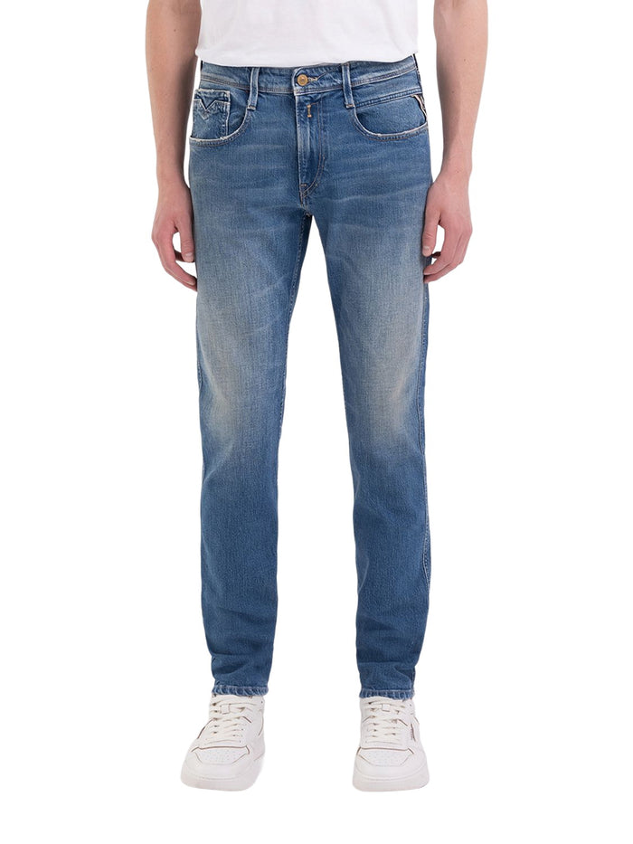 Replay Herren Jeans ANBASS - Slim Fit - Blau - Medium Blue Denim