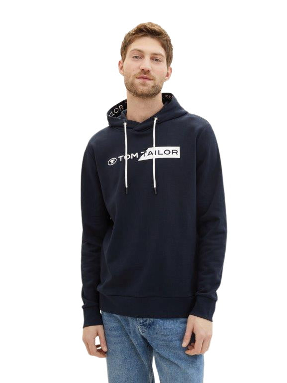Tom Tailor Herren Kapuzenpullover PRINTED HOODIE - Regular Fit