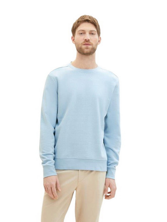 Tom Tailor Herren Rundhals Pullover PRINTED CREWNECK - Regular Fit