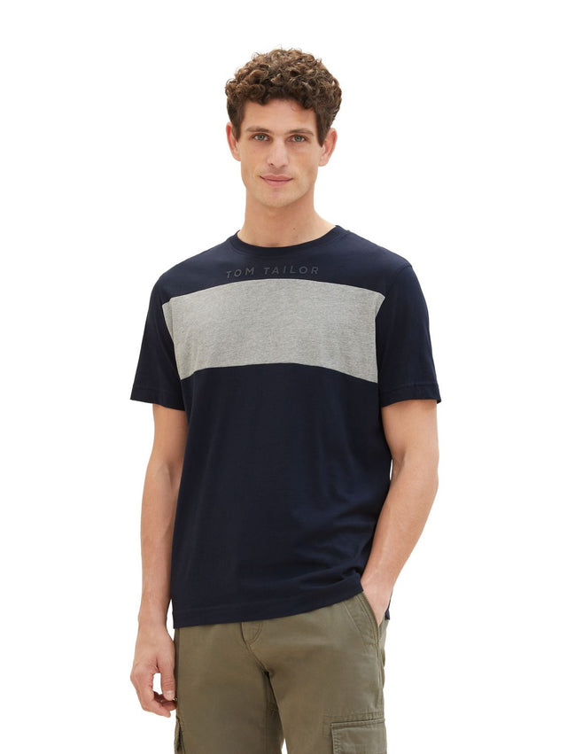 Tom Tailor Herren T-Shirt CUTLINE - Regular Fit