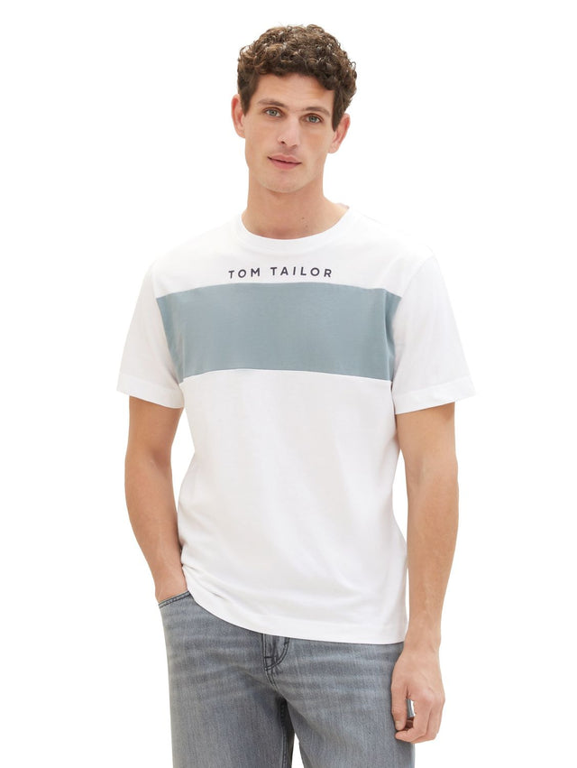 Tom Tailor Herren T-Shirt CUTLINE - Regular Fit