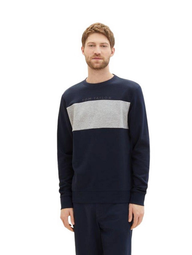Tom Tailor Herren Rundhals Pullover CUTLINE - Regular Fit