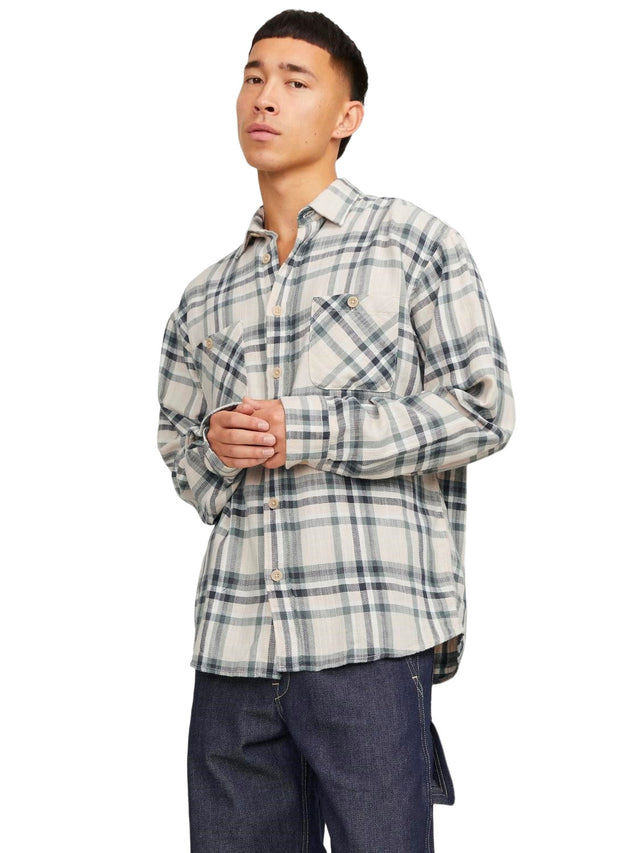 Jack & Jones Herren Freizeit Hemd JJEMICHAEL OVERSHIRT Comfort Fit