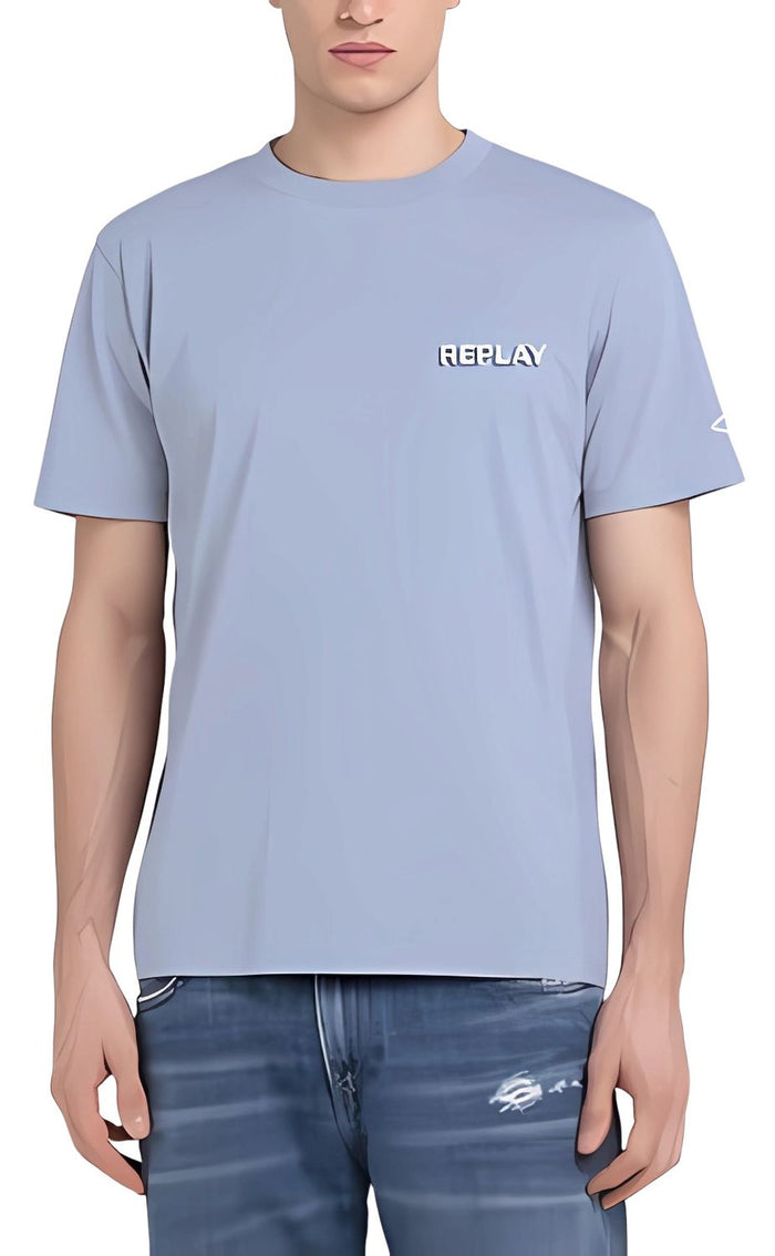 Replay Herren Rundhals T-Shirt BASIC - Regular Fit