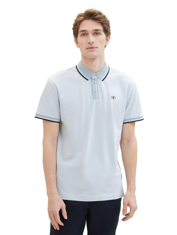 Tom Tailor Herren Poloshirt DETAILED COLLAR - Regular Fit