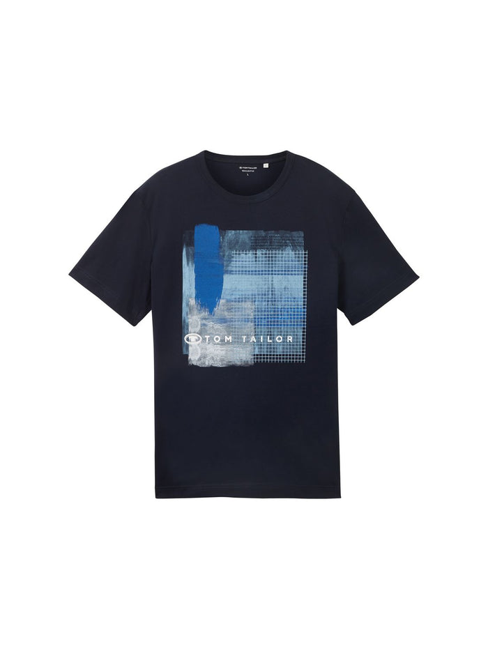 Tom Tailor Herren T-Shirt PRINTED - Regular Fit