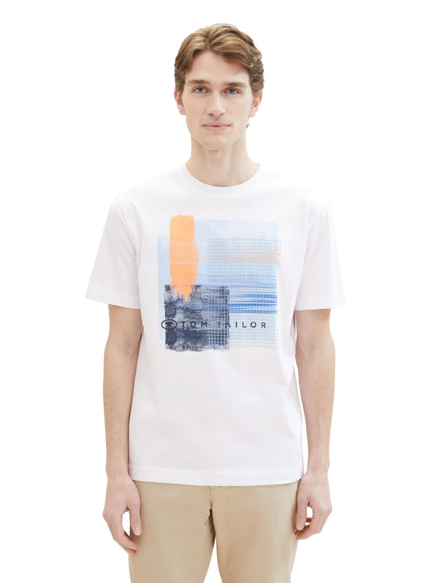 Tom Tailor Herren T-Shirt PRINTED - Regular Fit