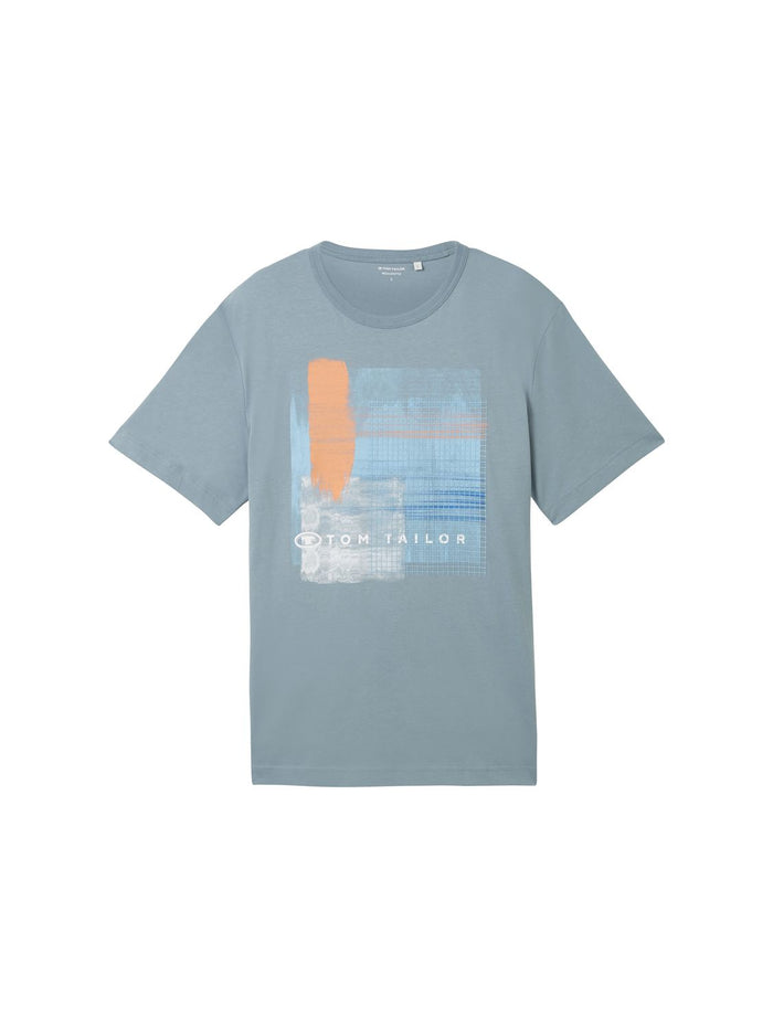 Tom Tailor Herren T-Shirt PRINTED - Regular Fit