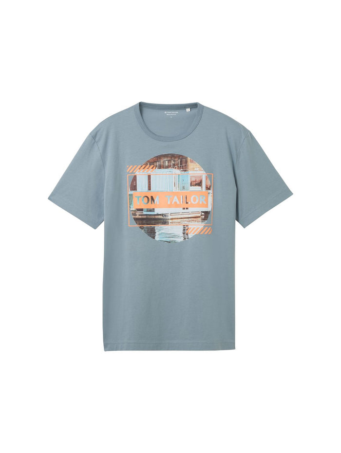 Tom Tailor Herren T-Shirt PHOTOPRINT - Regular Fit